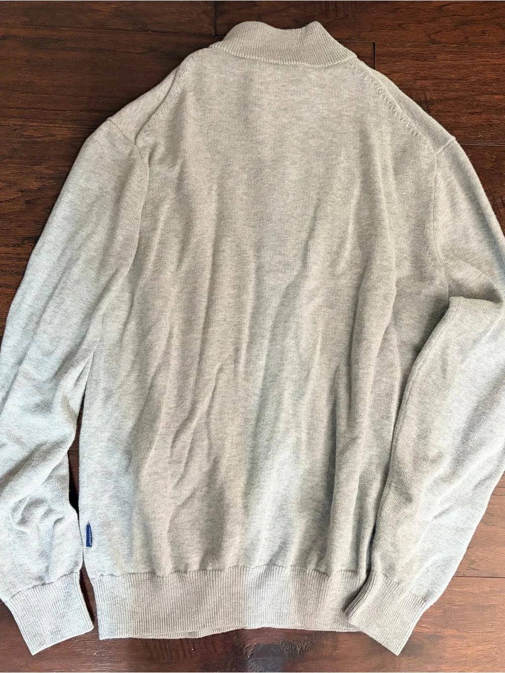Vineyard Vines Men’s Light Gray Quarter-Zip Sweater